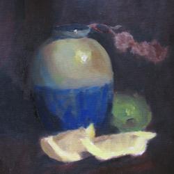 Vase & Lemons